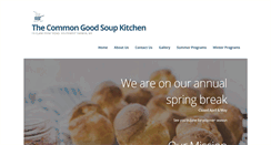 Desktop Screenshot of commongoodsoupkitchen.org